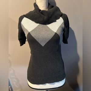 The Limited Turtleneck/Cowneck Short Sleeve Sweater